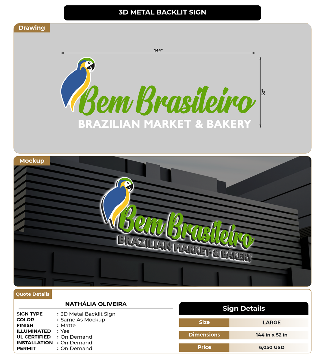 CUSTOM MOCKUP SIGN FOR Nathália Oliveira
