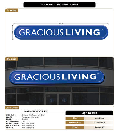 CUSTOM MOCKUP SIGN FOR SHANNON WOOSLEY