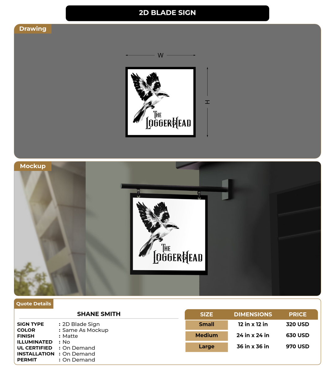 CUSTOM MOCKUP SIGN FOR Shane Smith