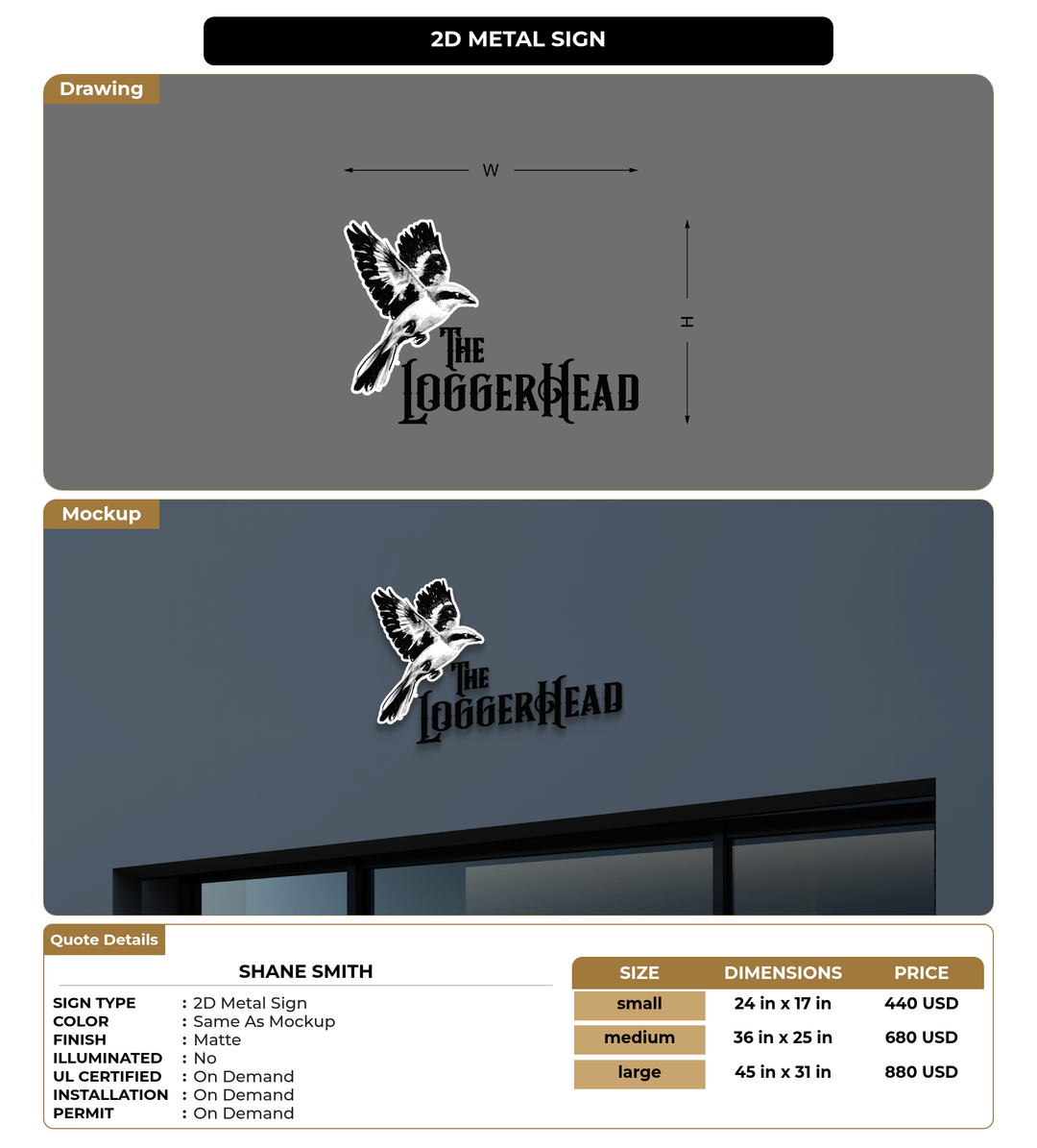 CUSTOM MOCKUP SIGN FOR Shane Smith
