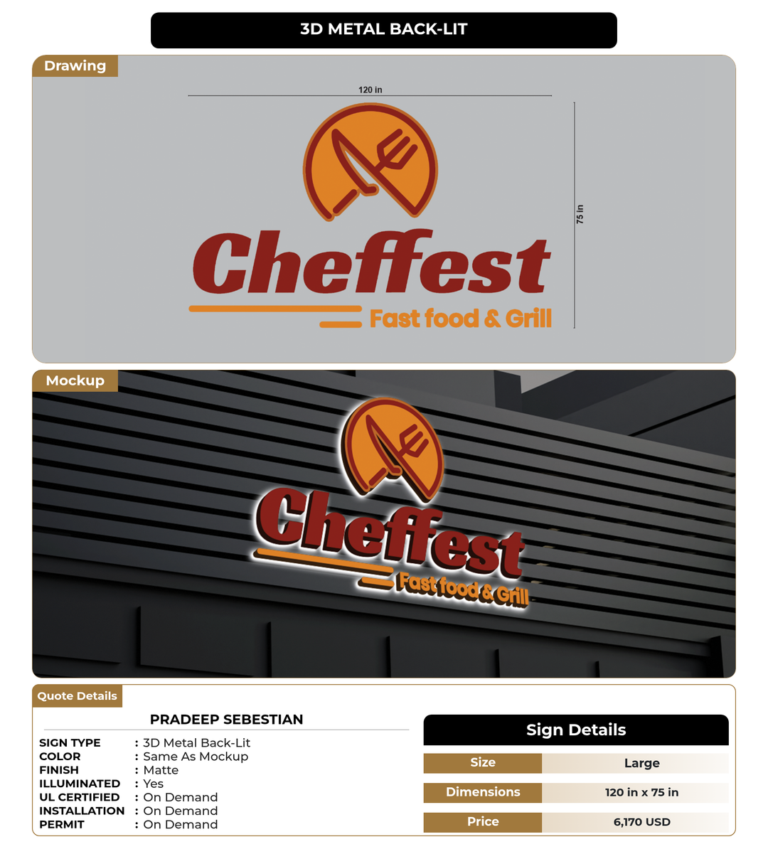 CUSTOM MOCKUP SIGN FOR Pradeep Sebestian