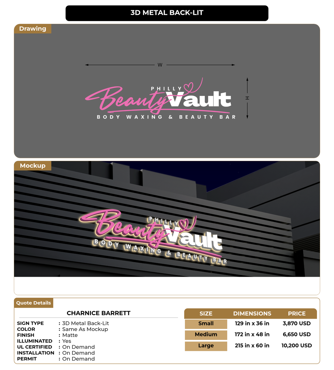 CUSTOM MOCKUP SIGN FOR Charnice Barrett