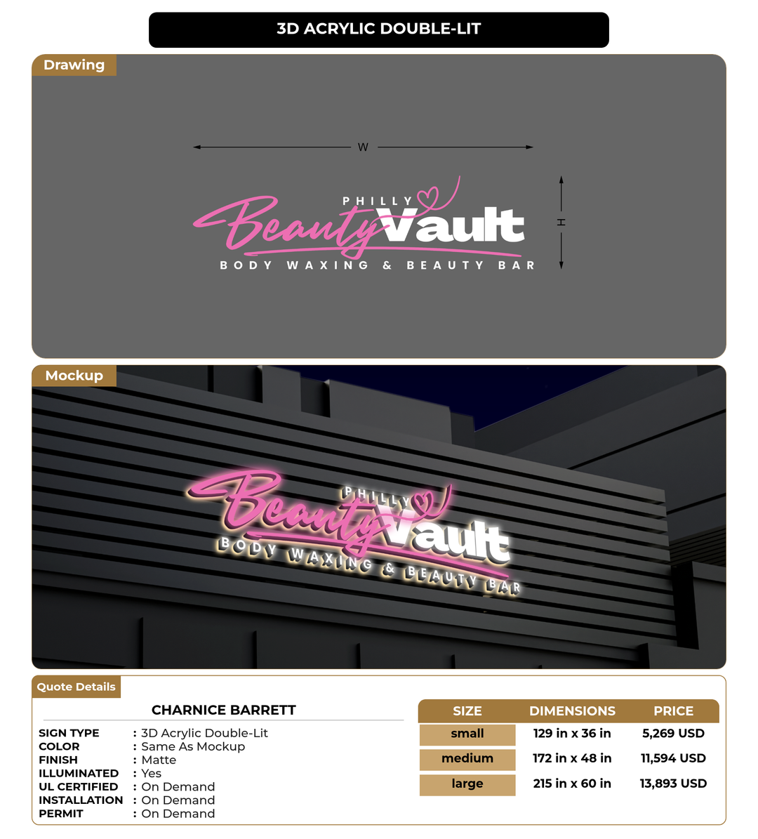 CUSTOM MOCKUP SIGN FOR Charnice Barrett