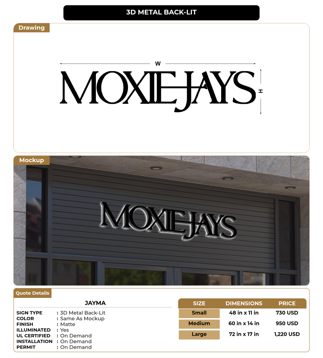 CUSTOM MOCKUP SIGN FOR Jayma