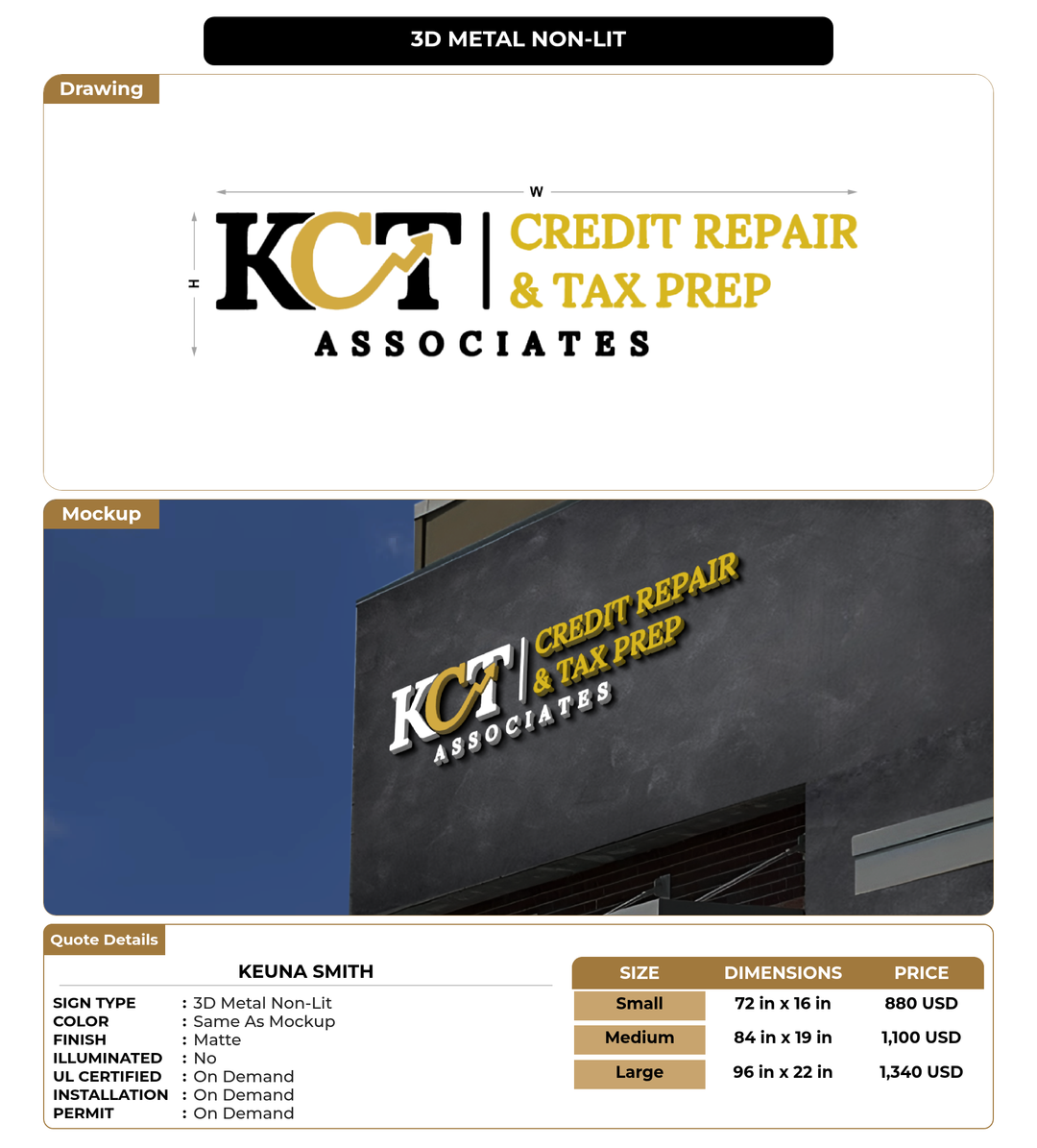 CUSTOM MOCKUP SIGN FOR keuna smith