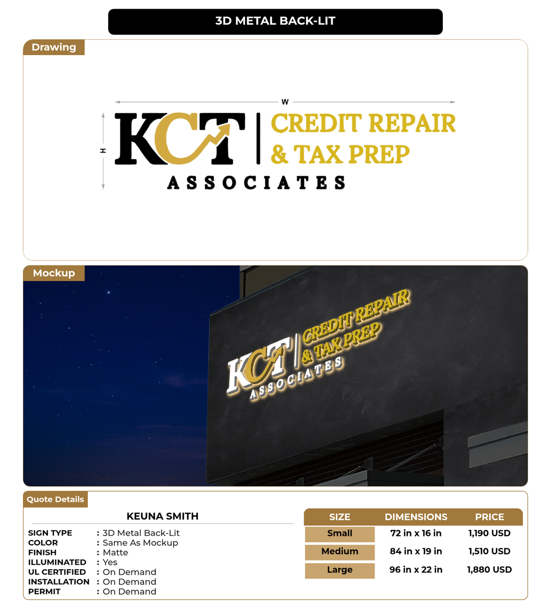 CUSTOM MOCKUP SIGN FOR keuna smith