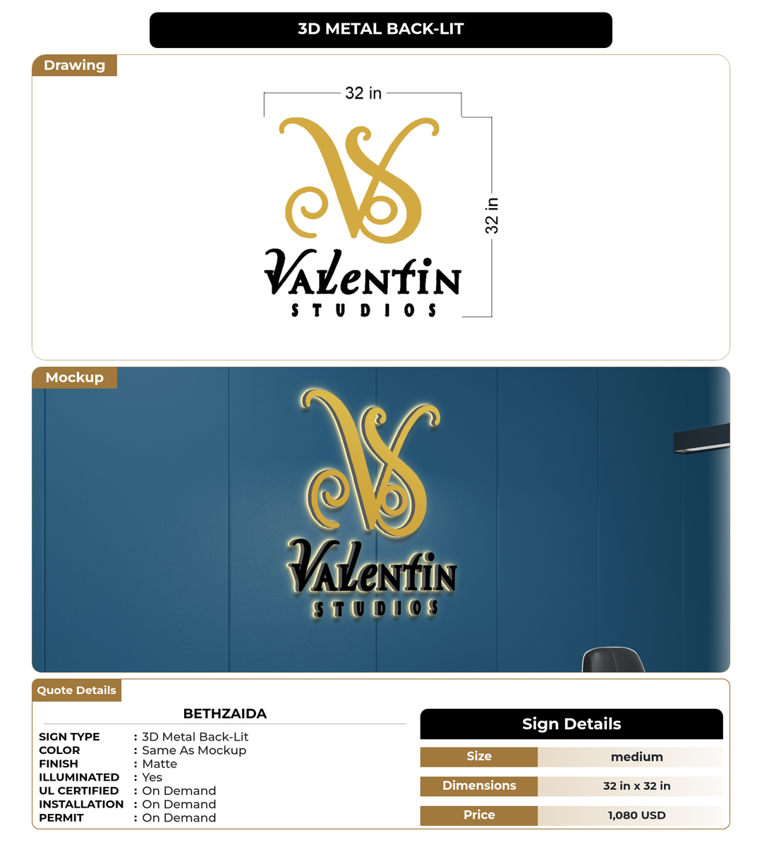 CUSTOM MOCKUP SIGN FOR Bethzaida