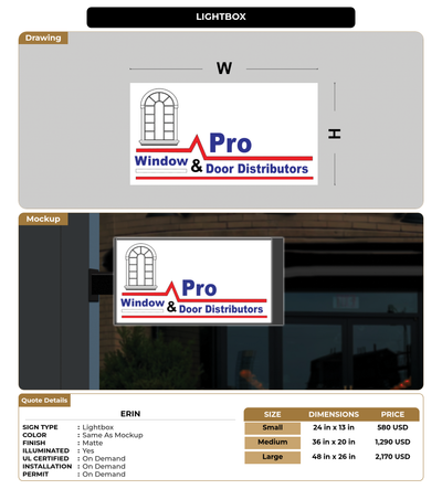 CUSTOM MOCKUP SIGN FOR erin