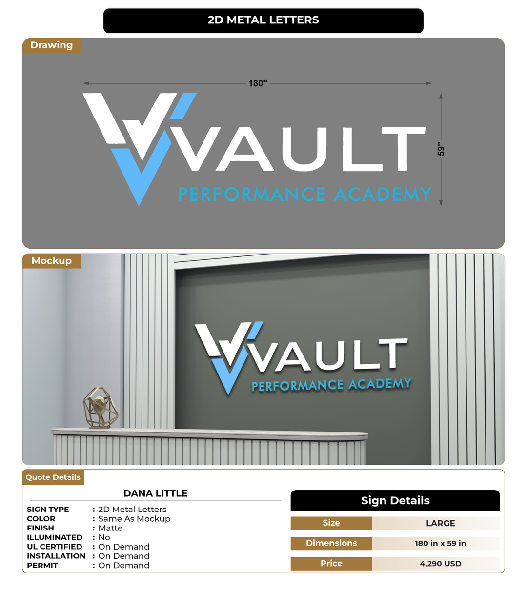 CUSTOM MOCKUP SIGN FOR Dana Little