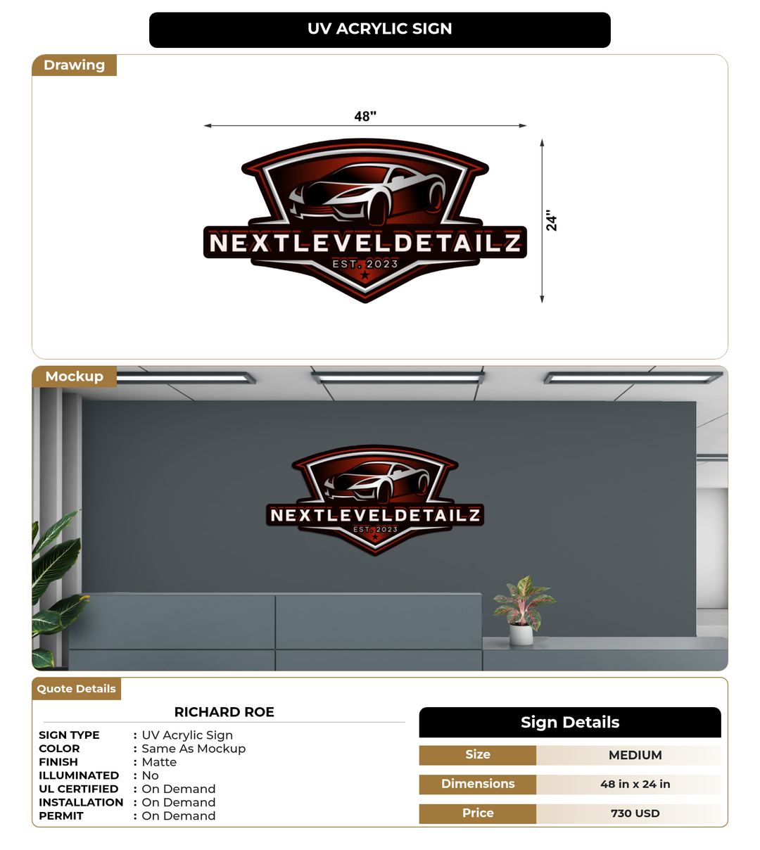 CUSTOM MOCKUP SIGN FOR Richard Roe