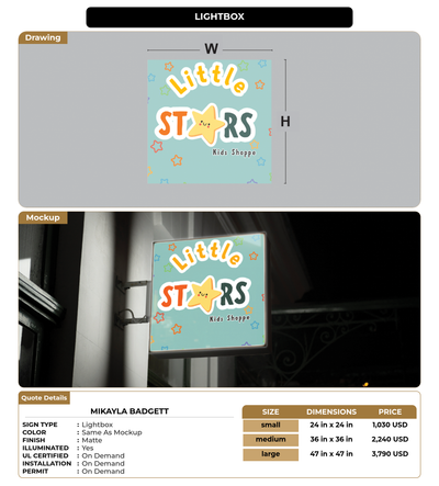CUSTOM MOCKUP SIGN FOR Mikayla Badgett