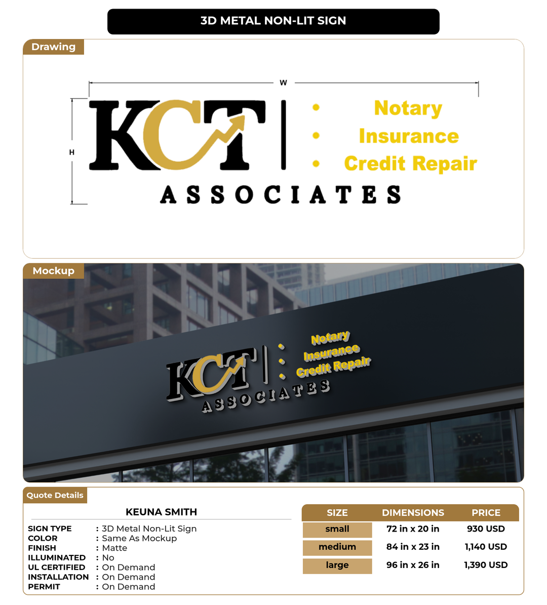 CUSTOM MOCKUP SIGN FOR keuna smith