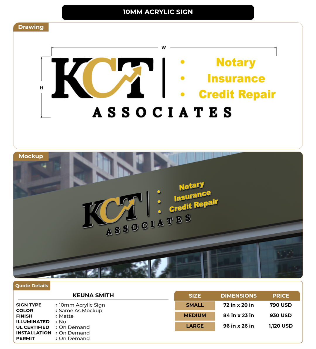 CUSTOM MOCKUP SIGN FOR keuna smith