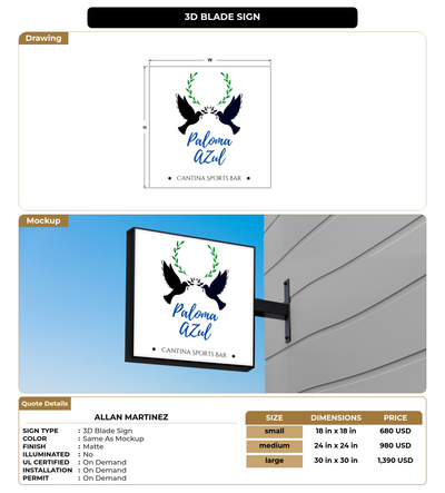 CUSTOM MOCKUP SIGN FOR Allan Martinez