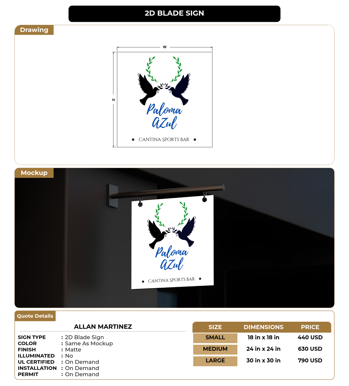CUSTOM MOCKUP SIGN FOR Allan Martinez