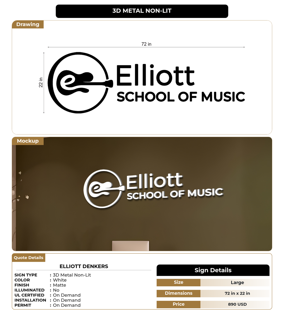 CUSTOM MOCKUP SIGN FOR Elliott denkers