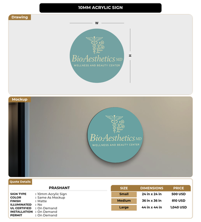 CUSTOM MOCKUP SIGN FOR Prashant