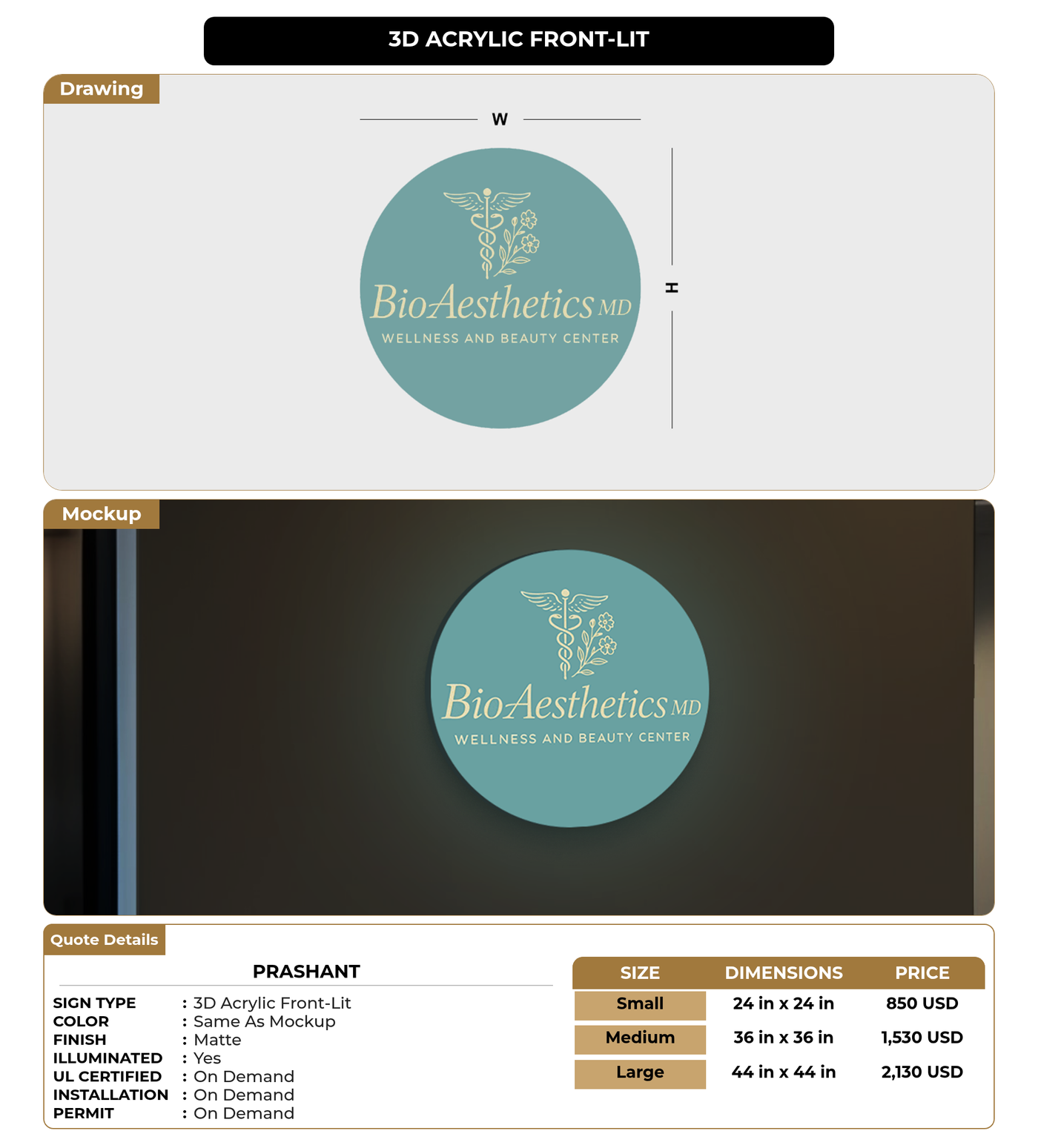 CUSTOM MOCKUP SIGN FOR Prashant