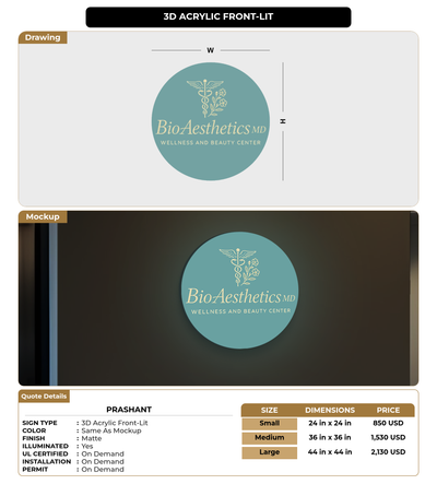 CUSTOM MOCKUP SIGN FOR Prashant