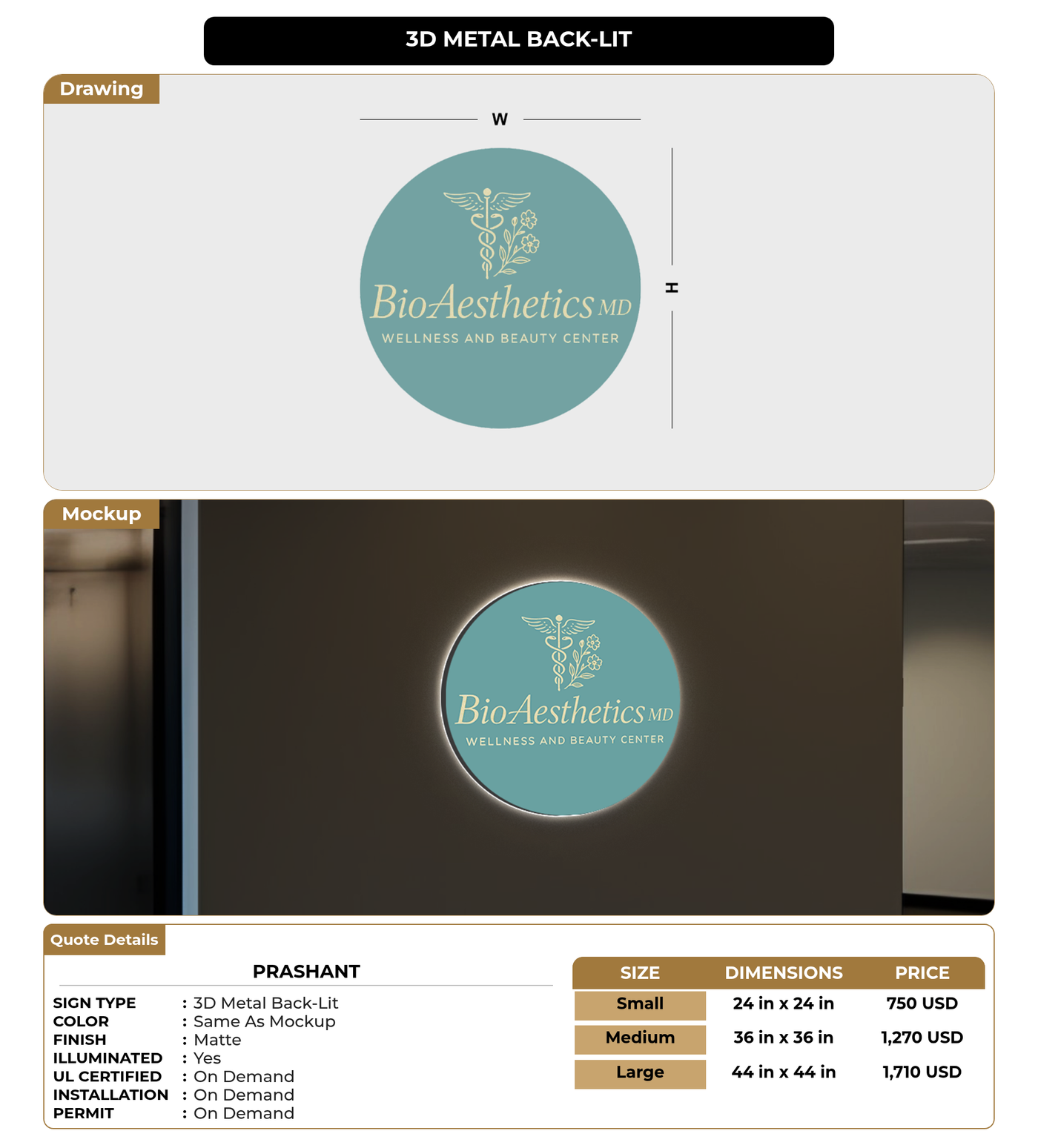 CUSTOM MOCKUP SIGN FOR Prashant