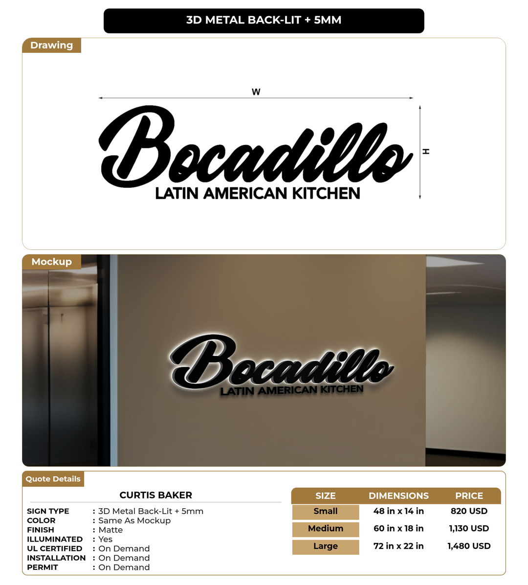 CUSTOM MOCKUP SIGN FOR Curtis Baker