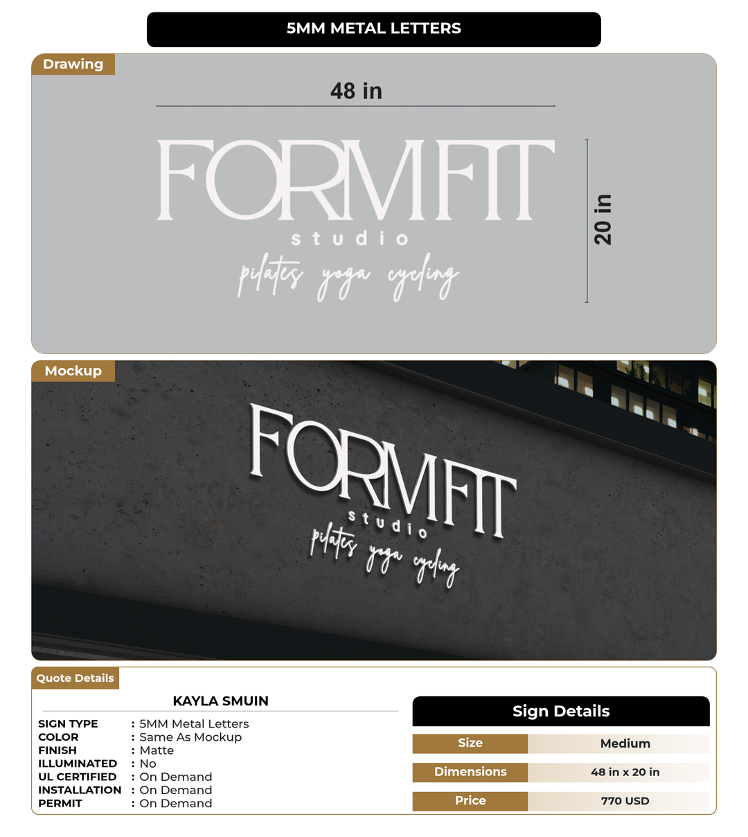 CUSTOM MOCKUP SIGN FOR Kayla Smuin