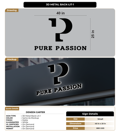 CUSTOM MOCKUP SIGN FOR Deneen Carter