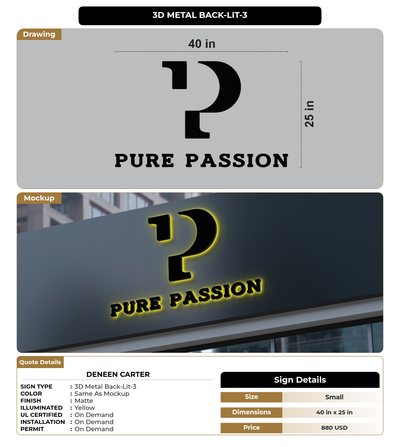 CUSTOM MOCKUP SIGN FOR Deneen Carter