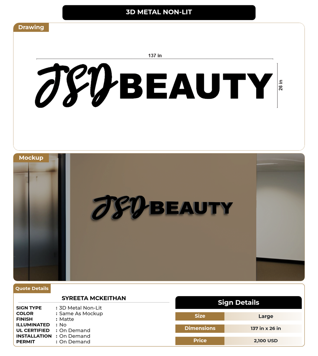 CUSTOM MOCKUP SIGN FOR Syreeta McKeithan