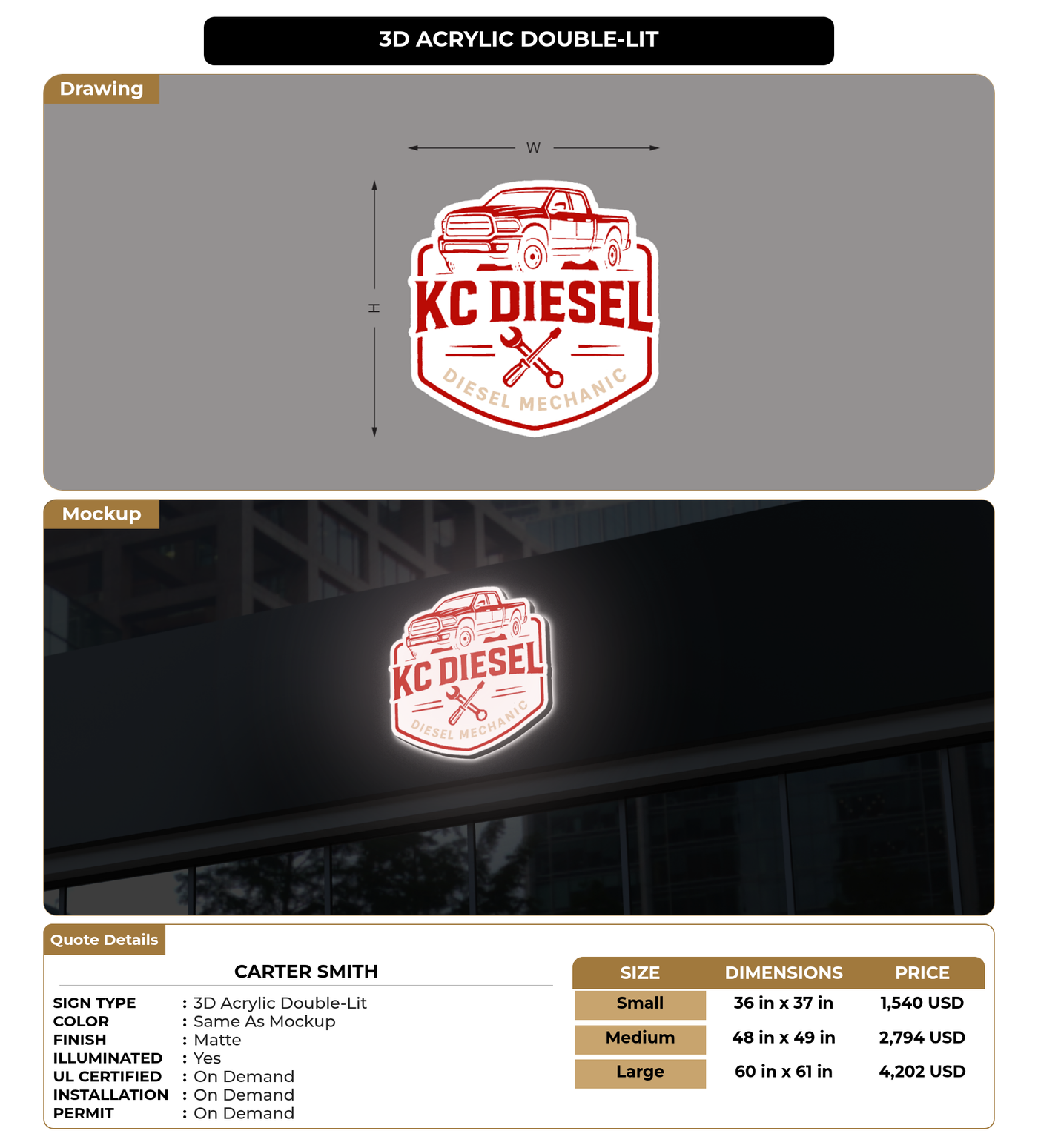CUSTOM MOCKUP SIGN FOR Carter Smith