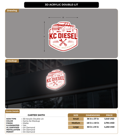 CUSTOM MOCKUP SIGN FOR Carter Smith