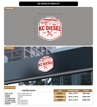 CUSTOM MOCKUP SIGN FOR Carter Smith