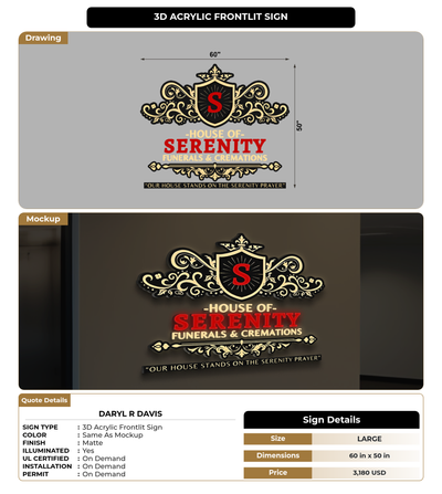 CUSTOM MOCKUP SIGN FOR Daryl R Davis
