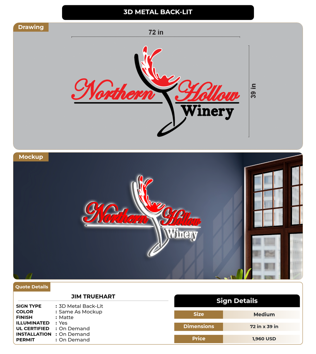 CUSTOM MOCKUP SIGN FOR Jim Truehart
