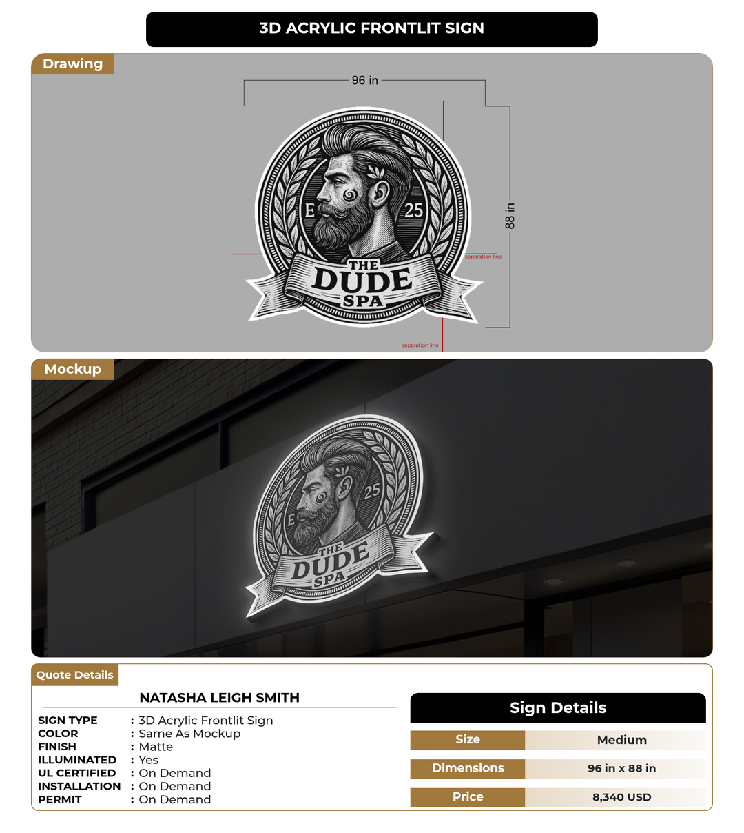 CUSTOM MOCKUP SIGN FOR Natasha Leigh Smith