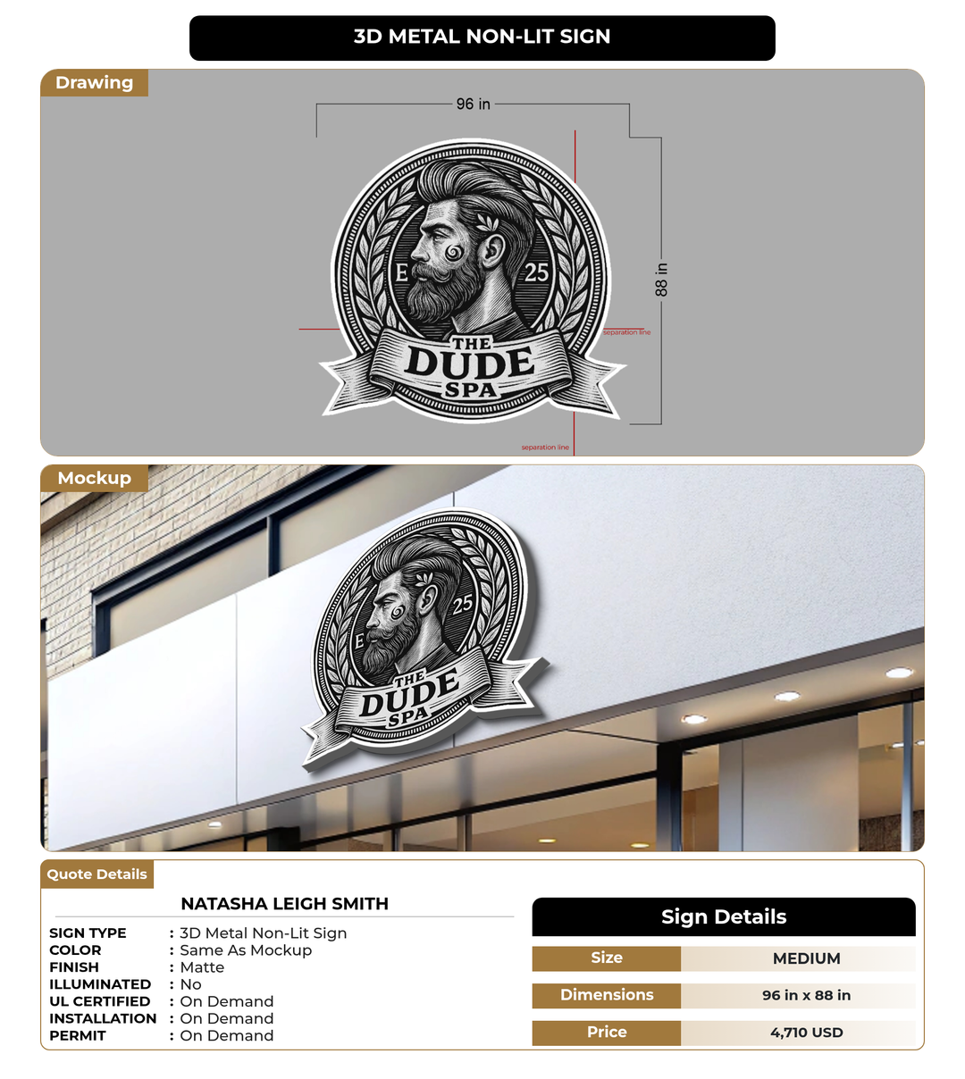 CUSTOM MOCKUP SIGN FOR Natasha Leigh Smith