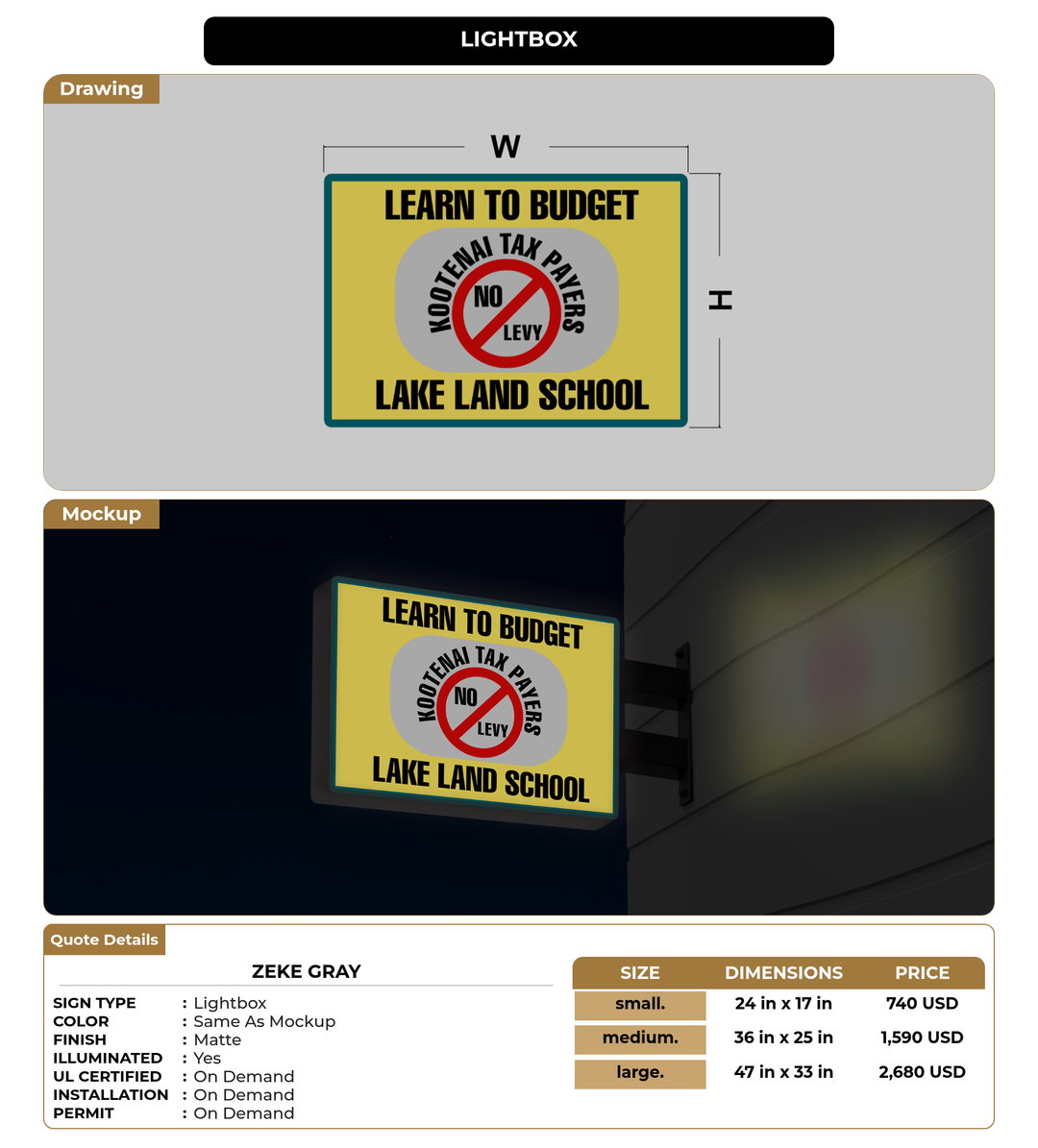 CUSTOM MOCKUP SIGN FOR Zeke gray