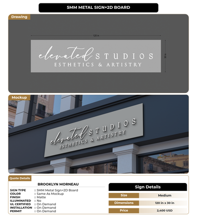 CUSTOM MOCKUP SIGN FOR Brooklyn Morneau