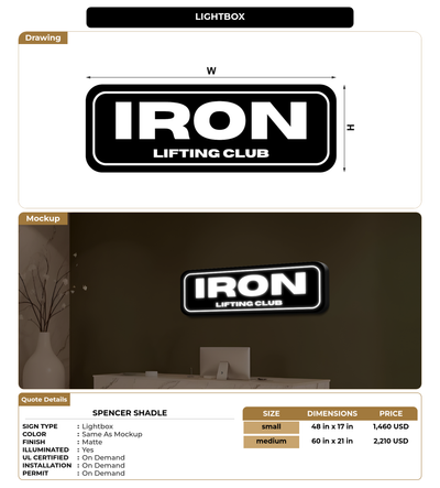 CUSTOM MOCKUP SIGN FOR Spencer Shadle