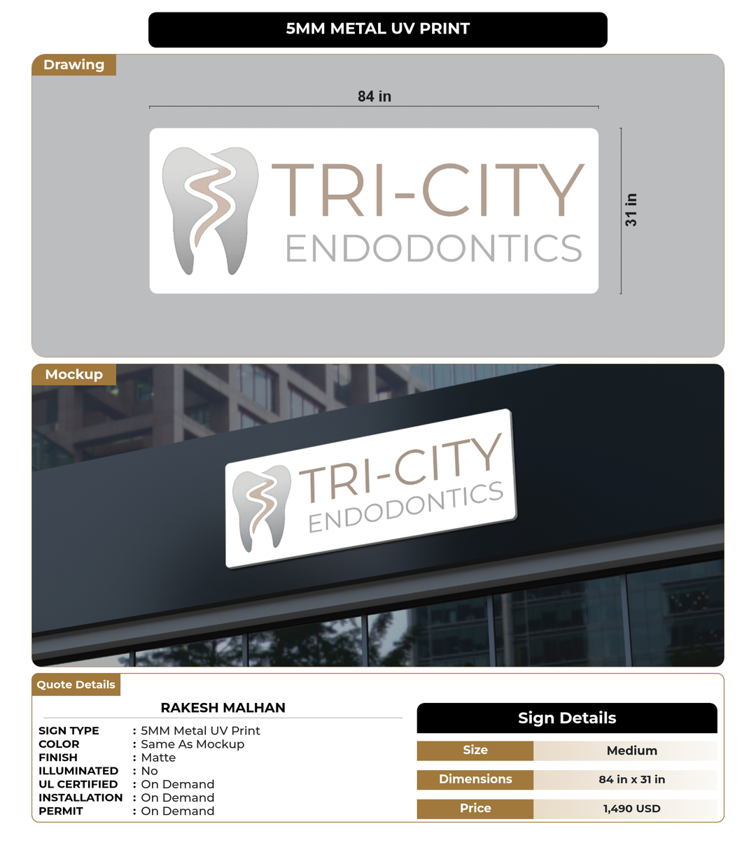 CUSTOM MOCKUP SIGN FOR Rakesh Malhan