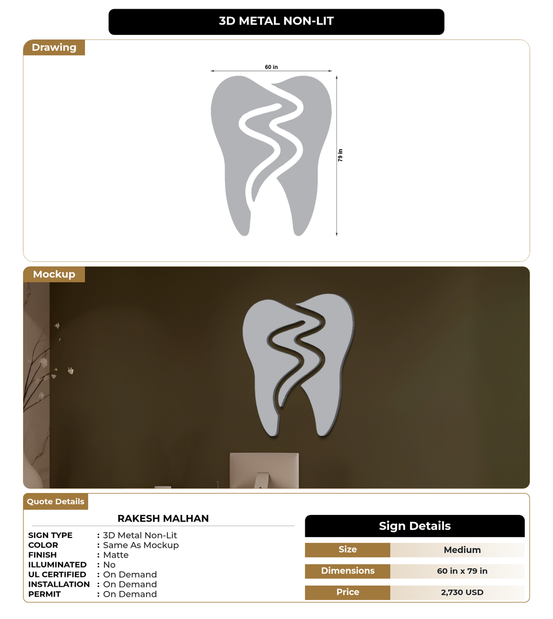 CUSTOM MOCKUP SIGN FOR Rakesh Malhan