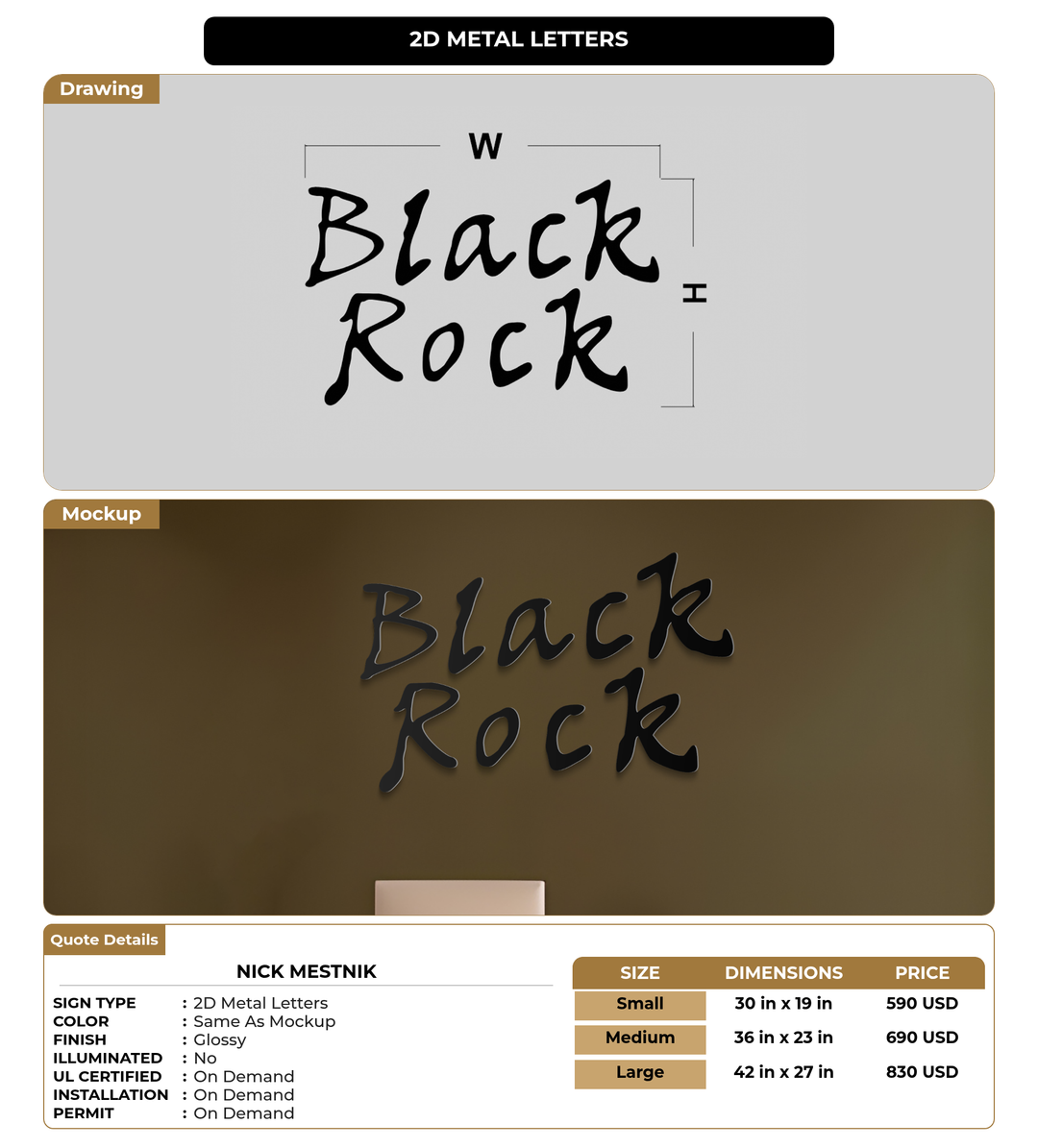 CUSTOM MOCKUP SIGN FOR Nick Mestnik