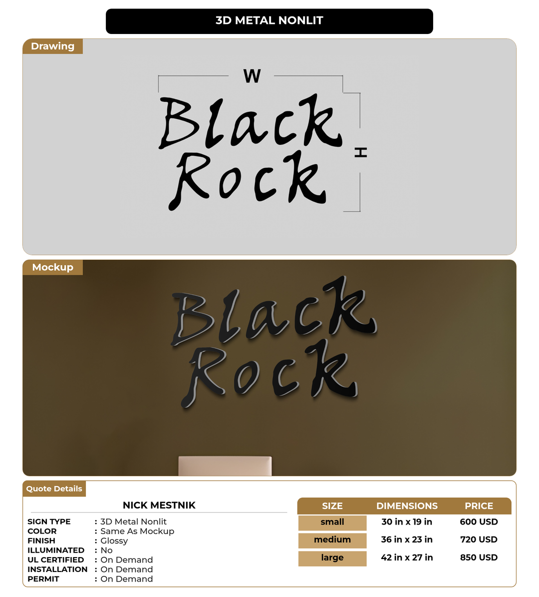 CUSTOM MOCKUP SIGN FOR Nick Mestnik