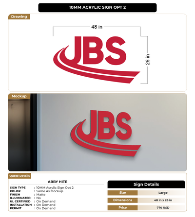 CUSTOM MOCKUP SIGN FOR Abby Hite