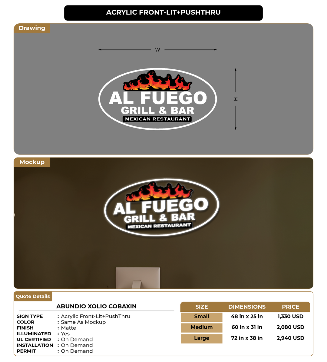 CUSTOM MOCKUP SIGN FOR Abundio Xolio Cobaxin