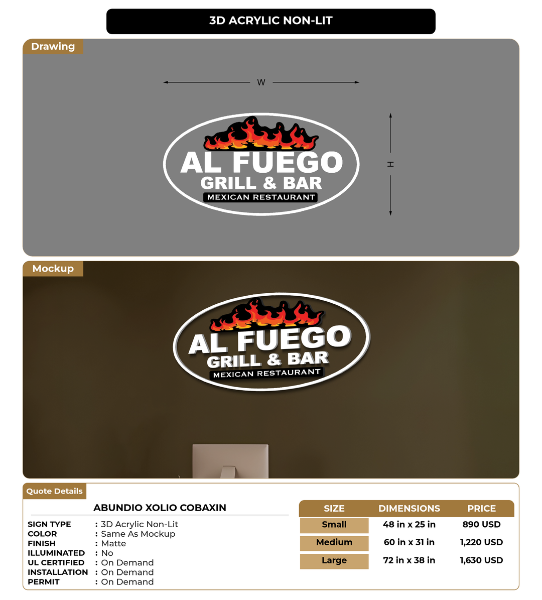 CUSTOM MOCKUP SIGN FOR Abundio Xolio Cobaxin