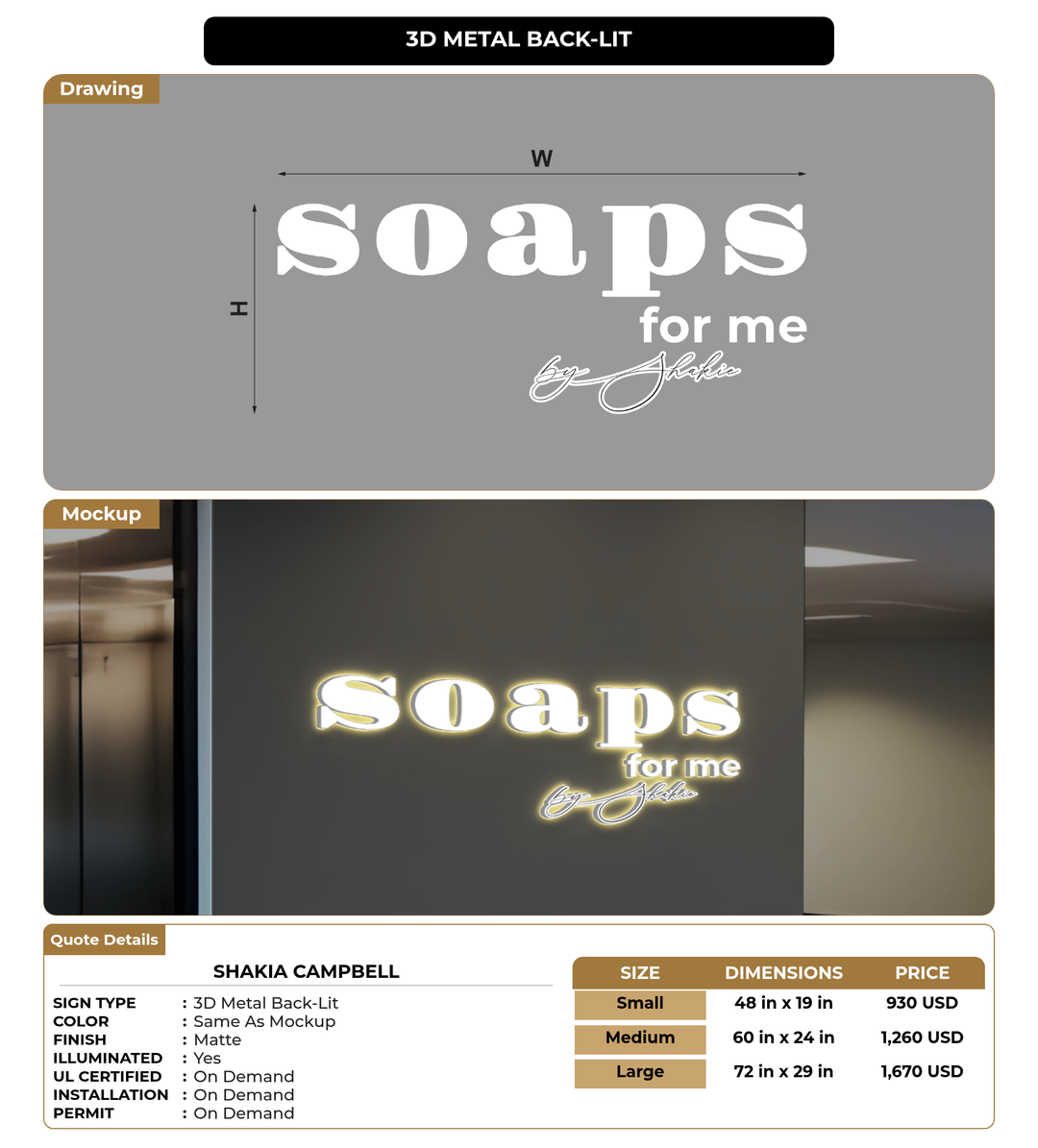CUSTOM MOCKUP SIGN FOR Shakia Campbell