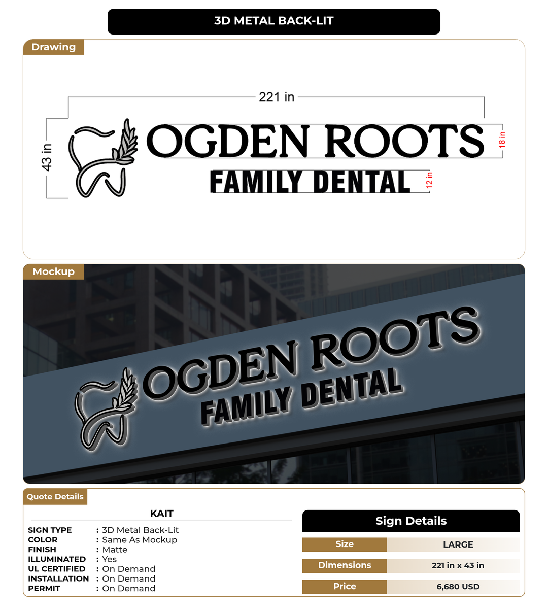 CUSTOM MOCKUP SIGN FOR Kait