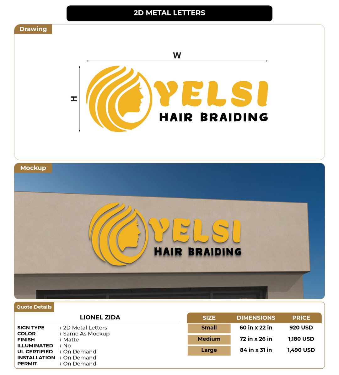 CUSTOM MOCKUP SIGN FOR Lionel Zida