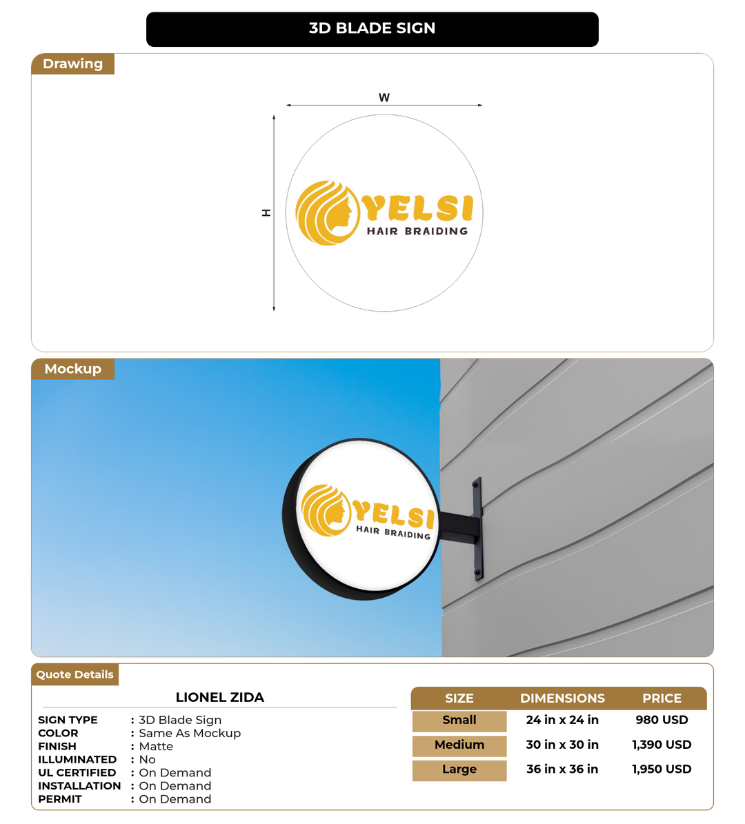 CUSTOM MOCKUP SIGN FOR Lionel Zida
